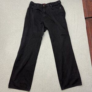 Ermenegildo Zegna Black Garment Dyed Twill 5 Pocket Euro Jeans Pants 38X34
